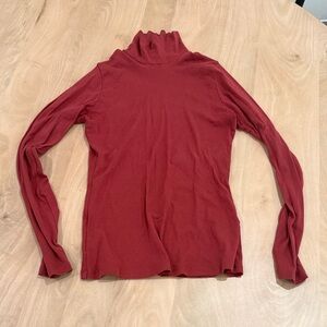 Michael Stars Rich Red Long Sleeve Top